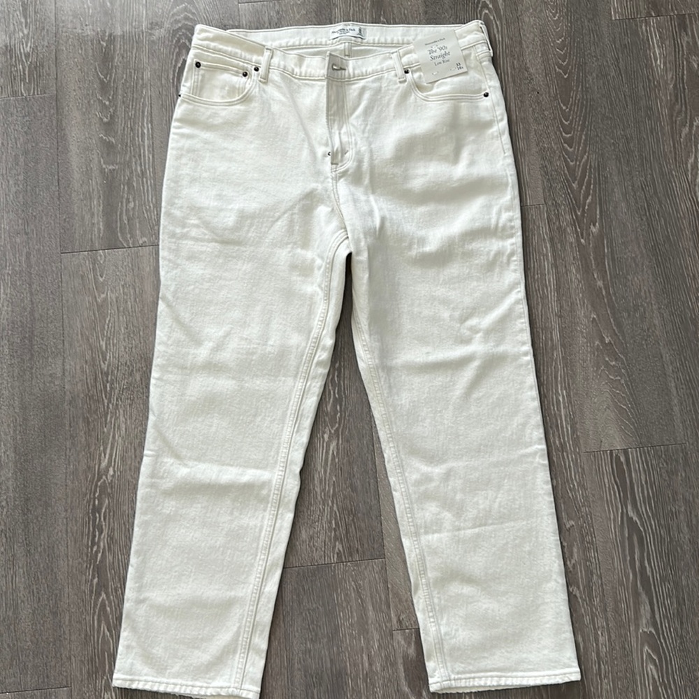 A&F 90s straight low rise